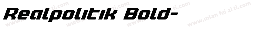 Realpolitik Bold字体转换
